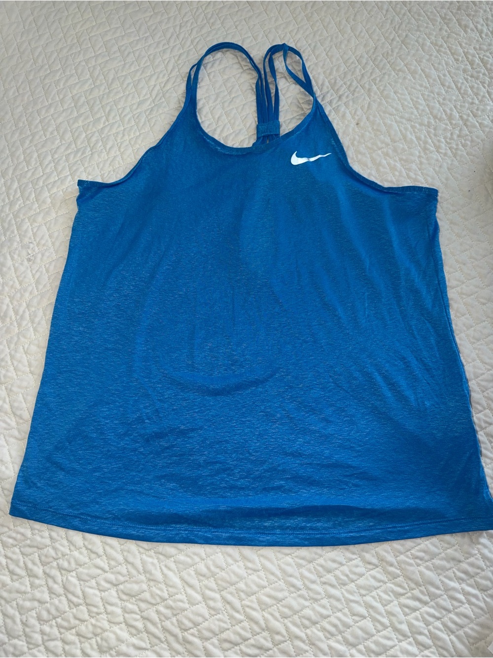 Nike Dri-FIT Blue Racerback Workout Tank Top Size Medium